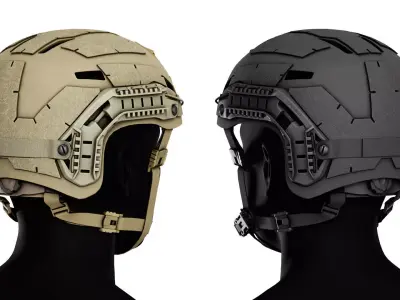 GALVION CAIMAN BUMP HELMET Low-poly 3D model