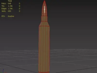 671 Blackbird  Ammo Low-poly 3D model