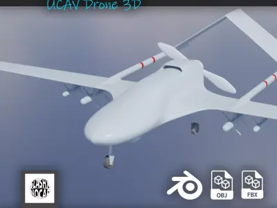 Bayraktar tb2 UCAV Drone 3D 3D model