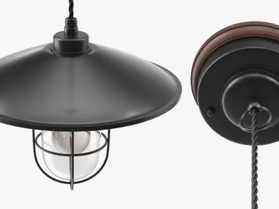 Industrial Lamps Collection 3D model