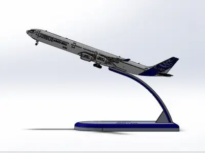 hogan wings A340-600 3D model