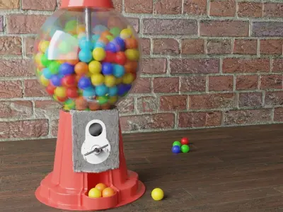 Gumball Machine Free 3D model