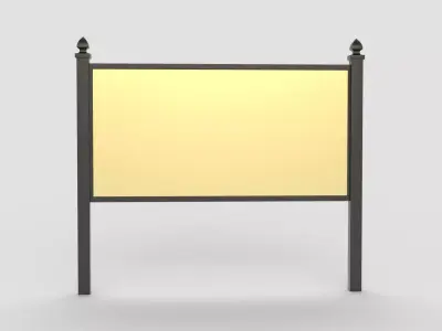 Outdoor Business Sign 3D model