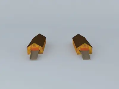 Gunpowder Storage Buildings Low-poly 3D model