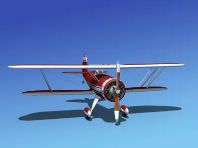 Waco YMF-5 V02 3D model