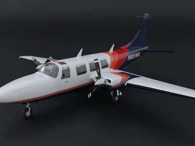 Piper Aerostar 700 3D model