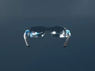 3M Glasses Low-poly 3D model