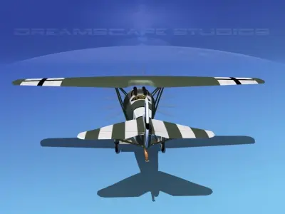 Fokker DVIII V08 3D model