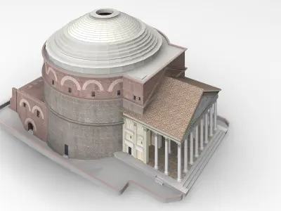 Pantheon in Rome Italy 3D model
