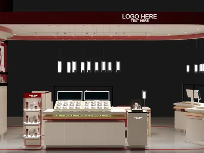 BEAUTY STORE FULL 3D SCENE 3D model