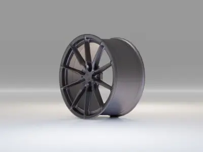 Japan Racing JR37 - Rims Low-poly 3D model