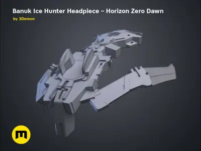Banuk Ice Hunter Headpiece - Horizon Zero Dawn 3D print model