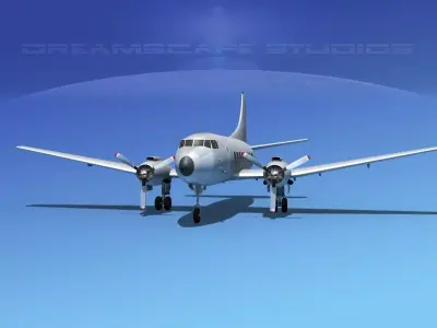 Martin 404 Bare Metal 3D model