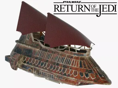 Star Wars Khetanna Jabba Sail Barge 3D model
