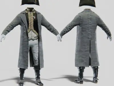 Napoleon Empire Bundle Pack Rigged Low-poly 3D model