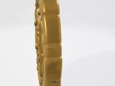 Ancient Gold Coin 3D Model 3D model