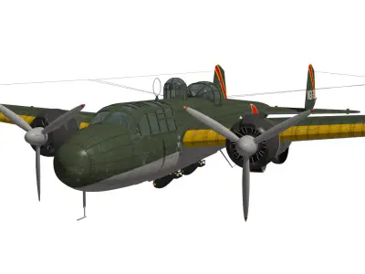 Mitsubishi G3M Nell Type23 3D model
