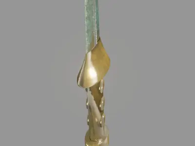 Mycenaean Bronze Sword Low-poly 3D model