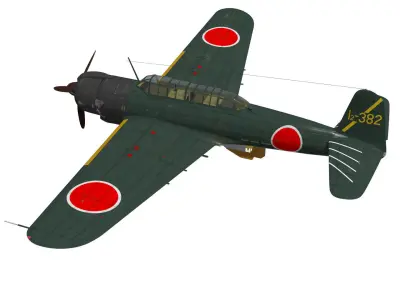 Nakajima B6N2 Tenzan Type12 3D model