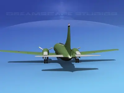 Convair T-29 USAF V06 3D model