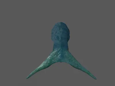 Toothless Tailfish Low-poly 3D model