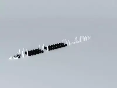 Boeing 767-300 and higher interior Free 3D model