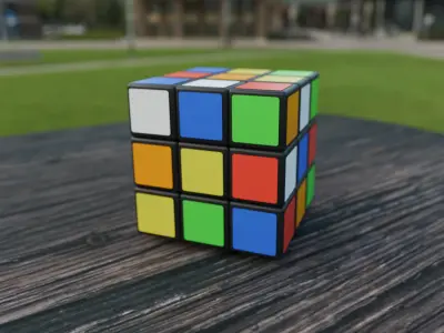 Free Stylized Rubik s cube 3D Model  Free 3D model