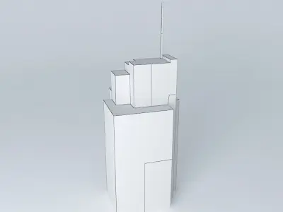 Old commercial building in Kaunas Free 3D model