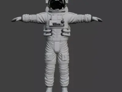 Realistic Astronaut Space Suit 3D Model 3D model purchase