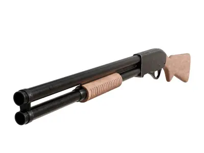  Pump-Action Shotgun  3D model