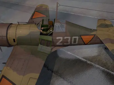 Fokker D-XXI - D-21 - Dutch 3D model