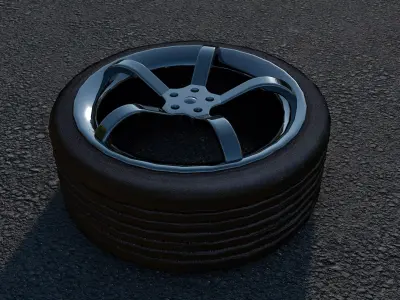 Japan Wheel 4K Free 3D model