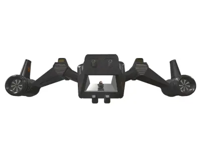 Concept Aircraft Low-poly 3D model