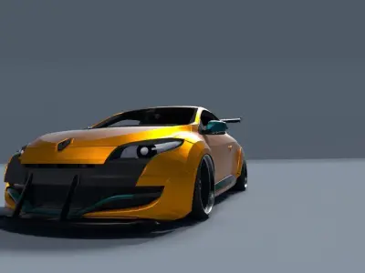 Renault Megane RS wide-body by Kaiser Design Free 3D model