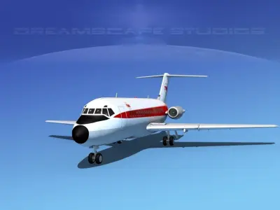 Douglas DC-9-20 Trans World Airways 1 3D model