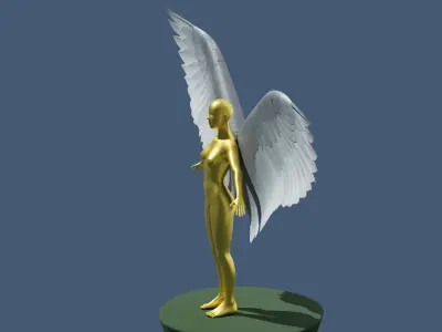PBR Set of Wings Free low-poly 3D model