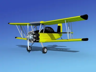 Grumman G-164 AgCat V06 3D model
