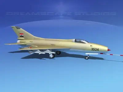 MIG-21 Fishbed V09 3D model