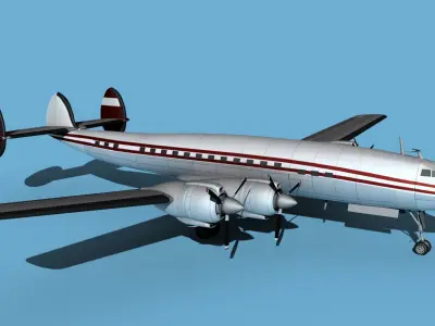 Lockheed L1649 Star Liner Trek 3D model