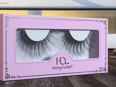 False Eyelashes in Package 3D model