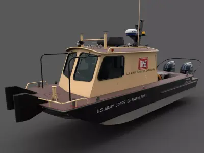 SeaArk Little Giant 25 Low-poly 3D model