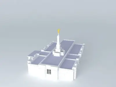 Templo Mormon (M). Free 3D model