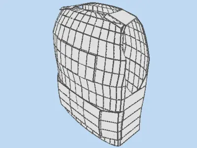 Armour Vest - Type 1 3D model