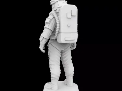 Astronaut Explorer Figurine 3D Print Model 3D print model