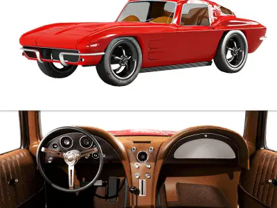 Chevrolet Corvette 1963 3D model