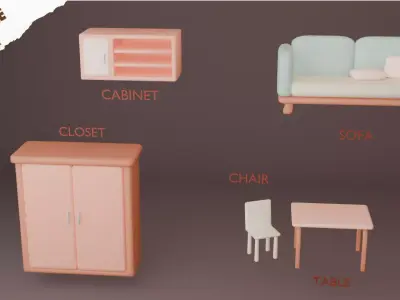 furniture free Free low-poly 3D model purchase