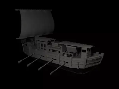 Egypte Boat 3D model