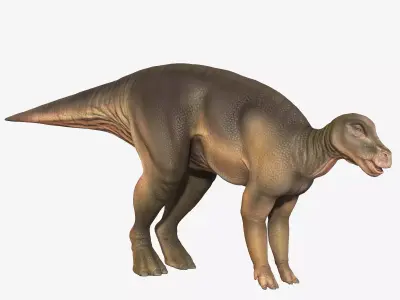 Protohadros dinosaur Low-poly 3D model