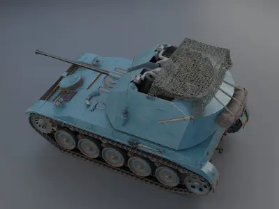 AMX-13 DCA 40 PBR Model 3D model