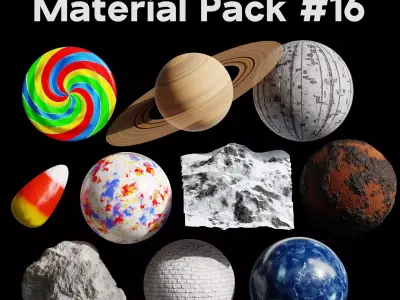 Blender Procedural Material Pack 16 Texture